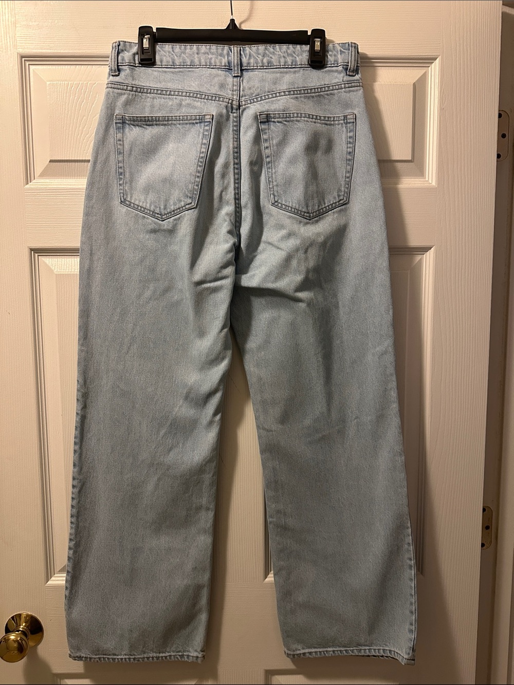 Women’s H&M Light Blue Wide-Leg Denim Jeans - Size 8